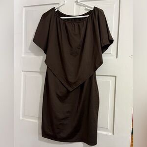 SHEIN cute mocha-brown dress